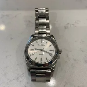Fossil sterling silver watch best sale
